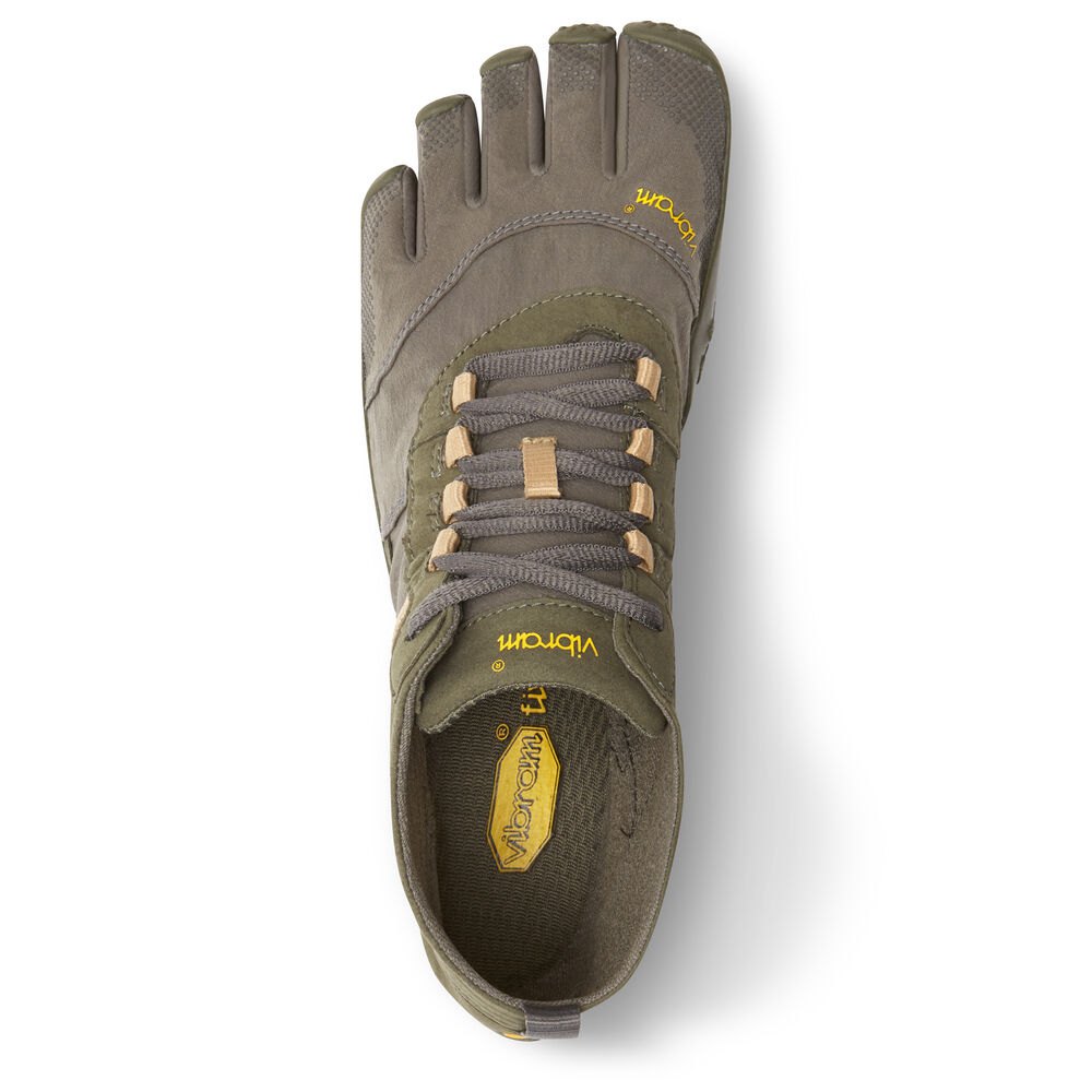 Vibram FiveFingers Heren V-Trek - Barefoot Schoenen Olijfgroen - 965142EKP